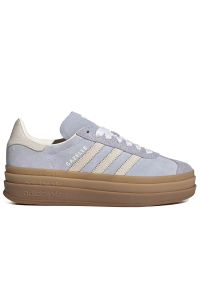 Adidas - Buty damskie adidas Originals Gazelle Bold IH4210 - niebieskie. Okazja: na co dzień. Zapięcie: pasek. Kolor: niebieski. Materiał: zamsz, syntetyk, guma, skóra. Szerokość cholewki: normalna. Wzór: aplikacja, paski. Obcas: na platformie. Model: Adidas Gazelle #1