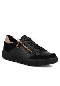 Remonte Sneakersy D1T00-03 Czarny. Kolor: czarny. Materiał: skóra #6