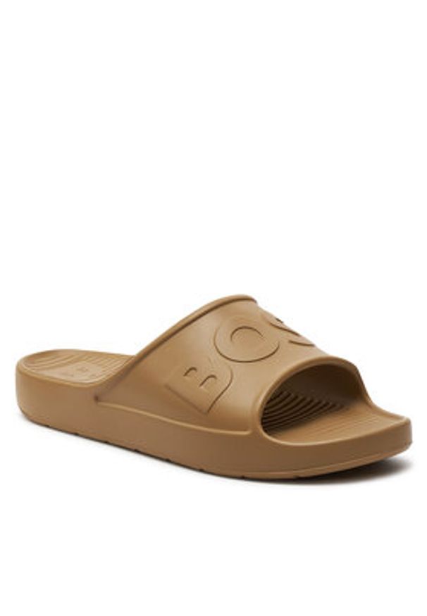 BOSS - Boss Klapki Darian Slid Lg N 50498207 Beżowy. Kolor: beżowy. Materiał: syntetyk