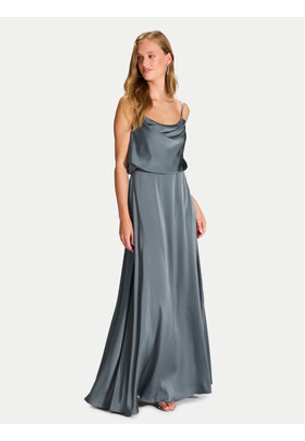 Hey Kyla Sukienka wieczorowa 5AI074HK Turkusowy Regular Fit. Kolor: turkusowy. Materiał: syntetyk. Styl: wizytowy