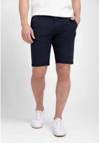 Volcano - Klasyczne spodenki męskie, Regular Fit, P-LUIZ. Okazja: na co dzień. Materiał: dzianina, materiał. Długość: do kolan. Sezon: lato. Styl: klasyczny #1