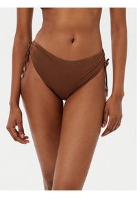 Max Mara Beachwear Dół od bikini Sandra 2516821109 Brązowy. Kolor: brązowy. Materiał: syntetyk