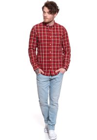 Lee - LEE LEE BUTTON DOWN RED OCHRE L880RNOE. Typ kołnierza: button down. Kolor: czerwony #7