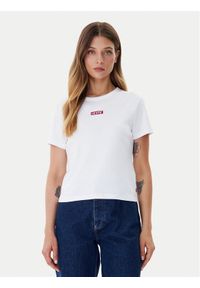 Levi's® T-Shirt Rickie 001Z9-0007 Biały Slim Fit. Kolor: biały. Materiał: bawełna