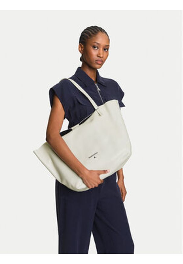 Patrizia Pepe Torebka 2B0130/L148 Biały. Kolor: biały. Materiał: skórzane