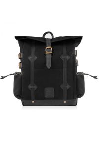 Plecak trekkingowy czarny PAOLO PERUZZI GA400. Kolor: czarny. Materiał: materiał. Styl: vintage #1