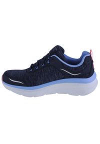 skechers - Buty sportowe Sneakersy damskie, Skechers D'Lux Walker-Cool Groove. Kolor: niebieski. Sport: turystyka piesza