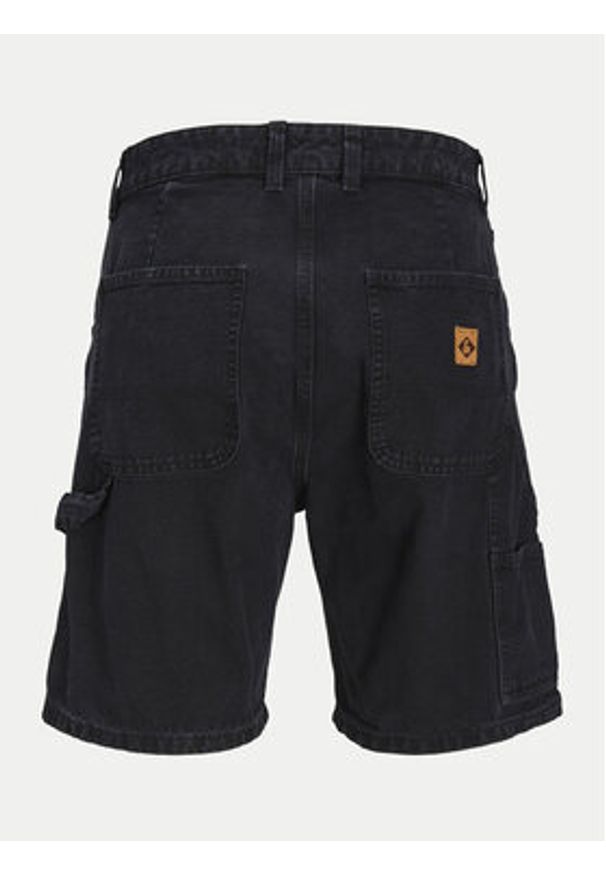 Jack & Jones Szorty jeansowe Jjitony 12252814 Czarny Loose Fit. Kolor: czarny. Materiał: bawełna