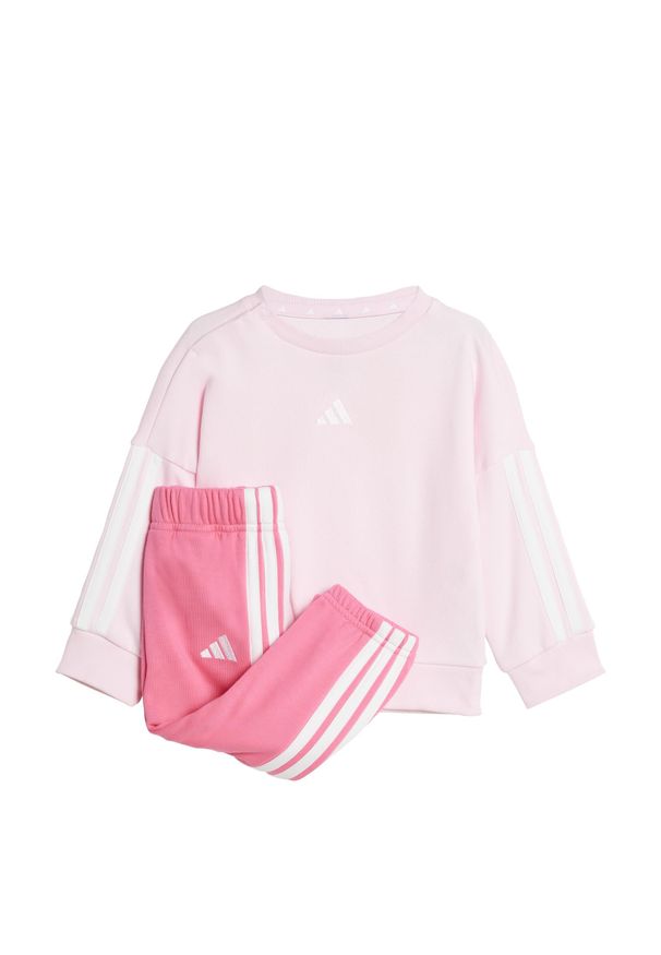 Adidas - Zestaw Essentials Joggers Kids. Okazja: na uczelnię. Kolor: różowy, wielokolorowy, biały. Materiał: dresówka, materiał. Styl: sportowy