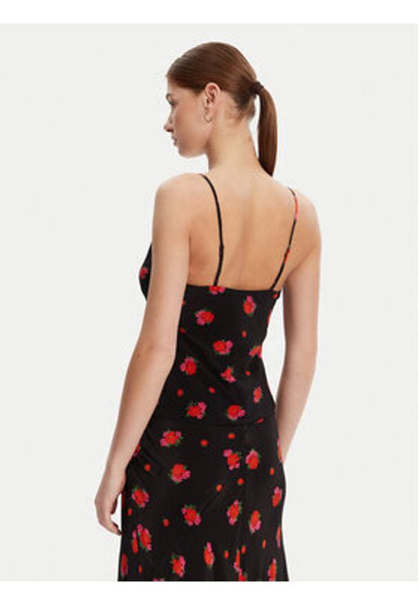 BARDOT Top 59752TB2 Czarny Slim Fit. Kolor: czarny. Materiał: wiskoza