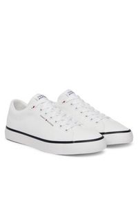 TOMMY HILFIGER - Tommy Hilfiger Tenisówki Hi Vulc Core Low Ii Mesh FM0FM05513 Biały. Kolor: biały. Materiał: materiał #6