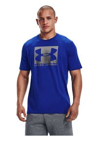 Under Armour T-Shirt UA BOXED SPORTSTYLE SS 1329581 Niebieski Regular Fit. Kolor: niebieski