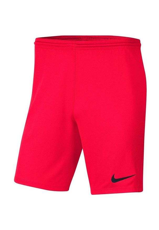 Spodenki dla dzieci Nike Dry Park III NB K jasnoczerwone BV6865 635. Kolor: czerwony