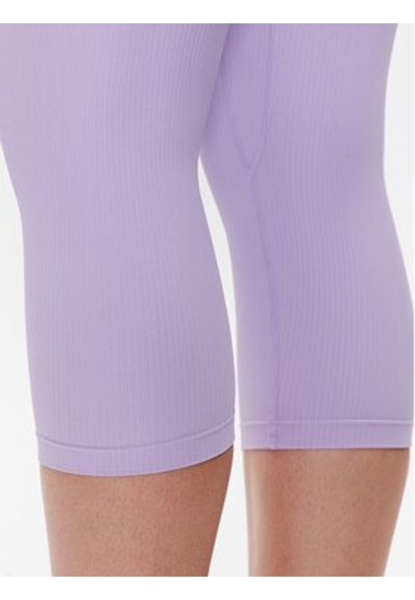 Glamorous Legginsy YG0037B Fioletowy Slim Fit. Kolor: fioletowy. Materiał: syntetyk