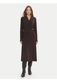 Joseph Ribkoff Sukienka koktajlowa 253235 Brązowy Slim Fit. Kolor: brązowy. Materiał: syntetyk. Styl: wizytowy