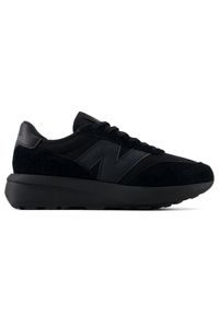 Buty unisex New Balance U370AJ – czarne. Kolor: czarny. Materiał: skóra, zamsz. Szerokość cholewki: normalna. Sezon: lato