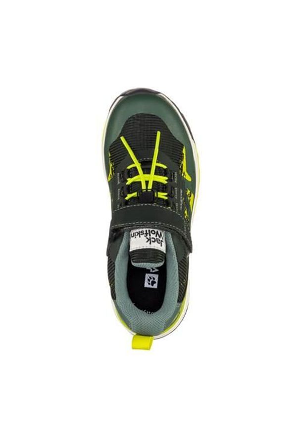 Buty trekkingowe dla dzieci Jack Wolfskin Villi Hiker Texapore Low. Kolor: zielony. Materiał: materiał, syntetyk. Szerokość cholewki: normalna