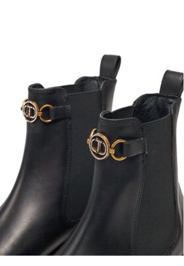 TwinSet - TWINSET Sztyblety 242TGT168 Czarny. Kolor: czarny. Materiał: skóra