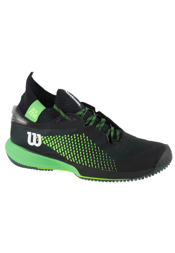 Buty do tenisa męskie Wilson Kaos Rapide Sft. Zapięcie: sznurówki. Kolor: czarny. Materiał: guma, materiał, syntetyk. Szerokość cholewki: normalna. Sport: tenis