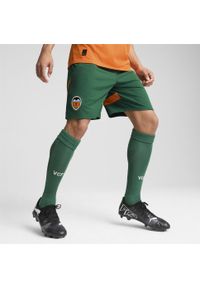 Puma - Męskie szorty Valencia CF 24/25 PUMA Vine Rickie Orange Green. Kolor: zielony, pomarańczowy, wielokolorowy, żółty. Sport: piłka nożna