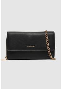 Valentino by Mario Valentino - VALENTINO Czarny portfel na łańcuszku Kalua Pochette. Kolor: czarny