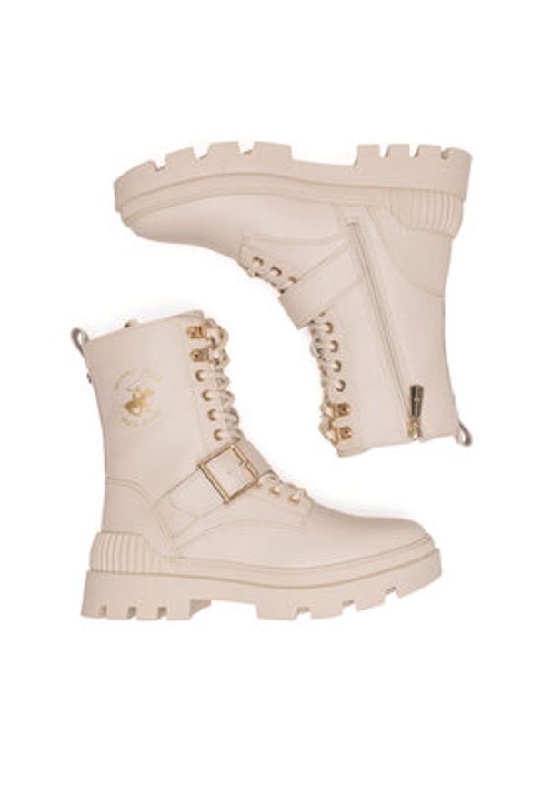 Beverly Hills Polo Club Trzewiki V12-793 Beżowy. Kolor: beżowy. Materiał: syntetyk, materiał