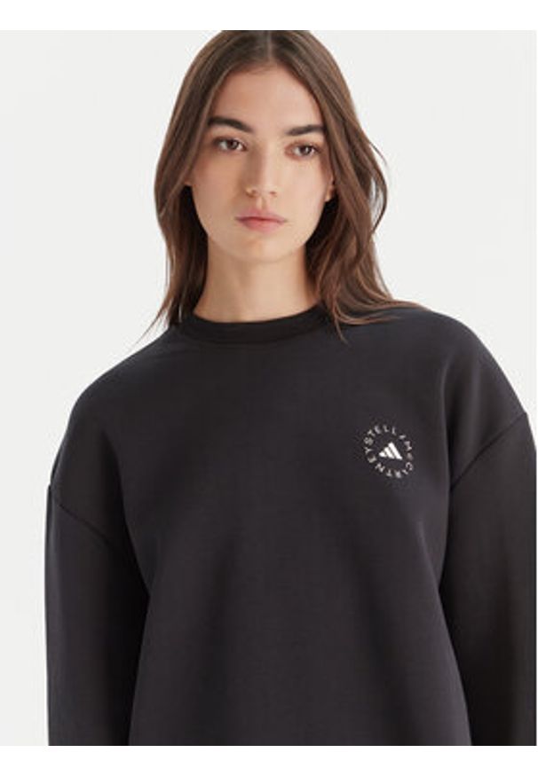 Adidas by Stella McCartney - adidas by Stella McCartney Bluza IW6321 Czarny Loose Fit. Kolor: czarny. Materiał: bawełna, syntetyk