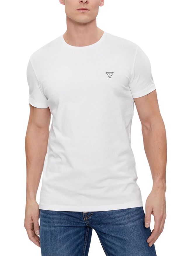 Guess - GUESS Zestaw białych męskich koszulek Caleb Hero 2PACK, Rozmiar XXL. Kolor: biały