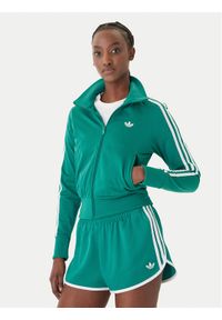 Adidas - adidas Bluza Firebird Classic KD1333 Zielony Regular Fit. Kolor: zielony. Materiał: syntetyk #1