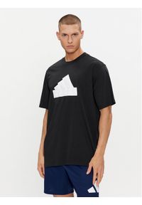 Adidas - adidas T-Shirt IN1622 Czarny Loose Fit. Kolor: czarny. Materiał: bawełna
