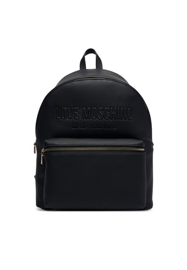 Love Moschino - LOVE MOSCHINO Plecak JC4049PP1PLE0000 Czarny. Kolor: czarny. Materiał: skóra