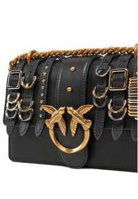 Pinko - PINKO Torebka Love One Mini Light Cl PE 25 PLTT 103335 A26K Czarny. Kolor: czarny. Materiał: skórzane #3