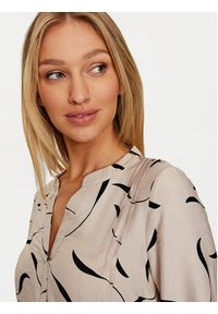 Vero Moda Sukienka codzienna Jessi 10317440 Beżowy Regular Fit. Okazja: na co dzień. Kolor: beżowy. Materiał: wiskoza. Typ sukienki: proste. Styl: casual #5