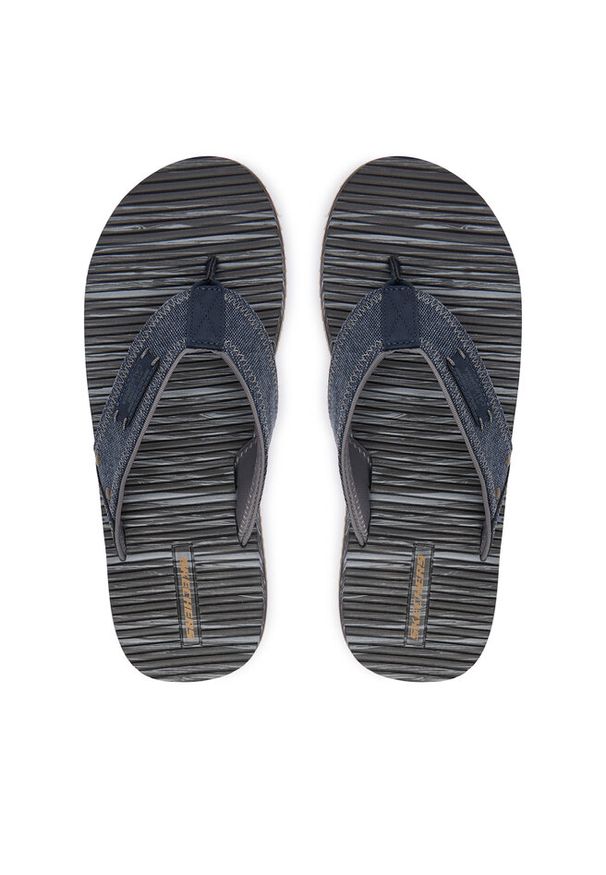 skechers - Japonki Skechers. Kolor: niebieski