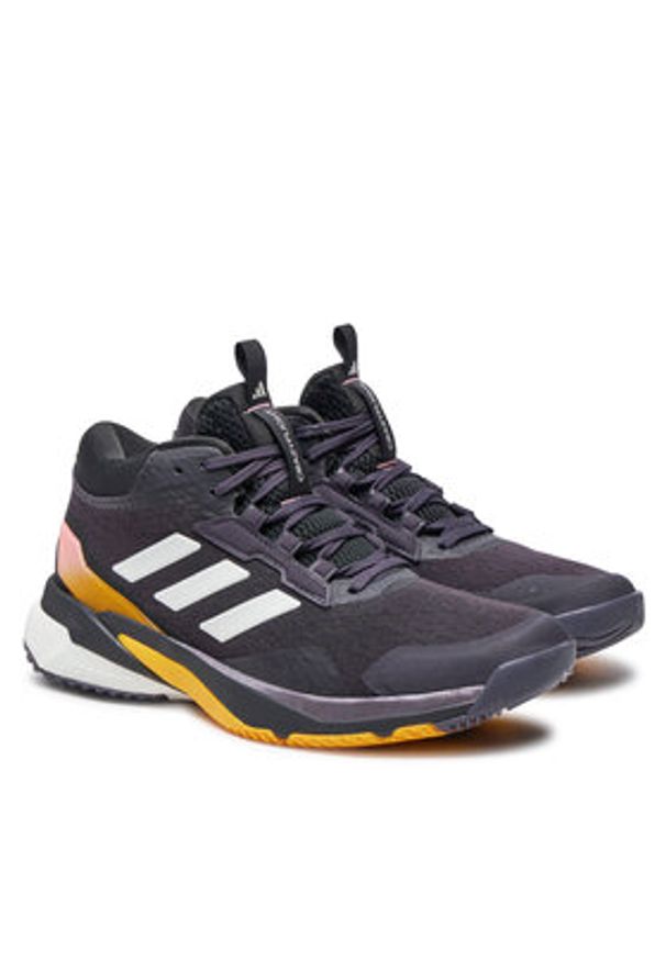 Adidas - adidas Buty halowe Crazyflight 5 Mid Indoor IG1610 Czarny. Kolor: czarny. Materiał: materiał, mesh