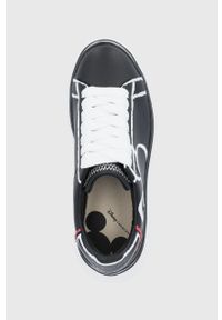 MOA Concept Buty skórzane kolor czarny na platformie. Zapięcie: sznurówki. Kolor: czarny. Materiał: skóra. Obcas: na platformie #3