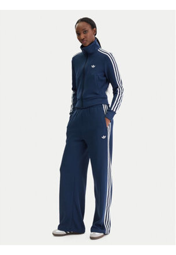 Adidas - adidas Bluza Firebird adicolor JY2614 Granatowy Regular Fit. Kolor: niebieski. Materiał: syntetyk
