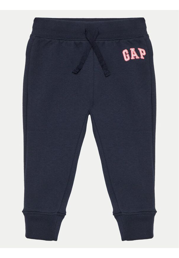 GAP - Gap Spodnie dresowe 688170-03 Granatowy Regular Fit. Kolor: niebieski. Materiał: bawełna