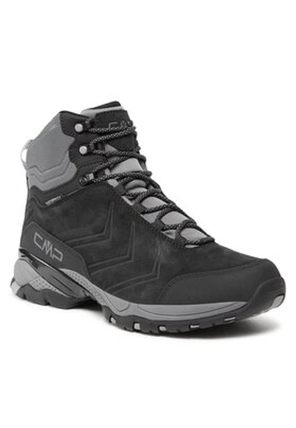 CMP Trekkingi Melnick Mid WP 3Q18587 Czarny. Kolor: czarny. Materiał: zamsz, skóra. Sport: turystyka piesza