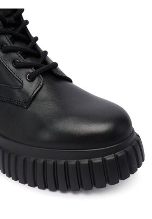 Karl Lagerfeld - KARL LAGERFELD Trzewiki KL44475 Czarny. Kolor: czarny. Materiał: skóra