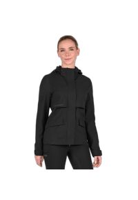 Wodoodporna kurtka jeździecka dla kobiet ELT Performance. Kolor: czarny. Sport: jeździectwo #1