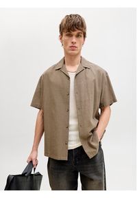 Jack & Jones Koszula Summer 12289191 Brązowy Relaxed Fit. Kolor: brązowy. Materiał: bawełna #7