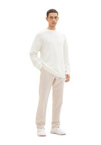 Tom Tailor Spodnie materiałowe 1035045 Beżowy Regular Fit. Kolor: beżowy. Materiał: bawełna #5