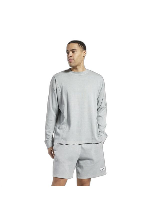 Bluza z dekoltem w kolorze naturalnym Reebok Classics. Kolor: szary. Sport: fitness