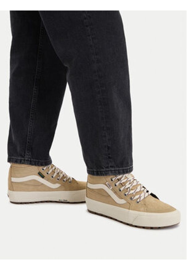 Vans Tenisówki MTE Sk8-Hi Waterproof Insulated VN000DAQTWH1 Beżowy. Kolor: beżowy. Materiał: materiał