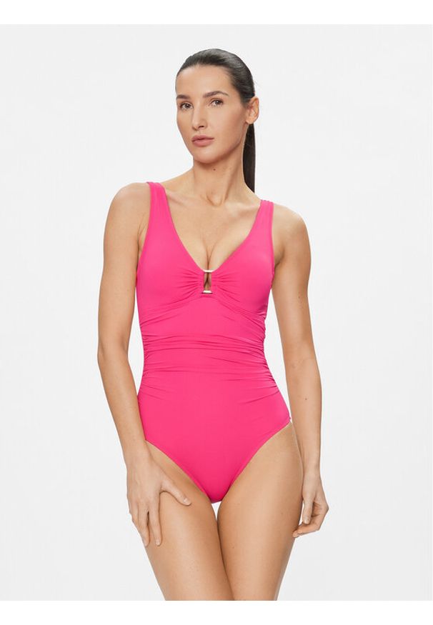 Lauren Ralph Lauren Strój kąpielowy 20201016 Różowy. Kolor: różowy. Materiał: syntetyk