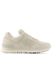 Buty damskie New Balance WL574CBG - beżowe. Kolor: beżowy. Materiał: guma, tworzywo sztuczne, zamsz, skóra. Szerokość cholewki: normalna. Model: New Balance 574