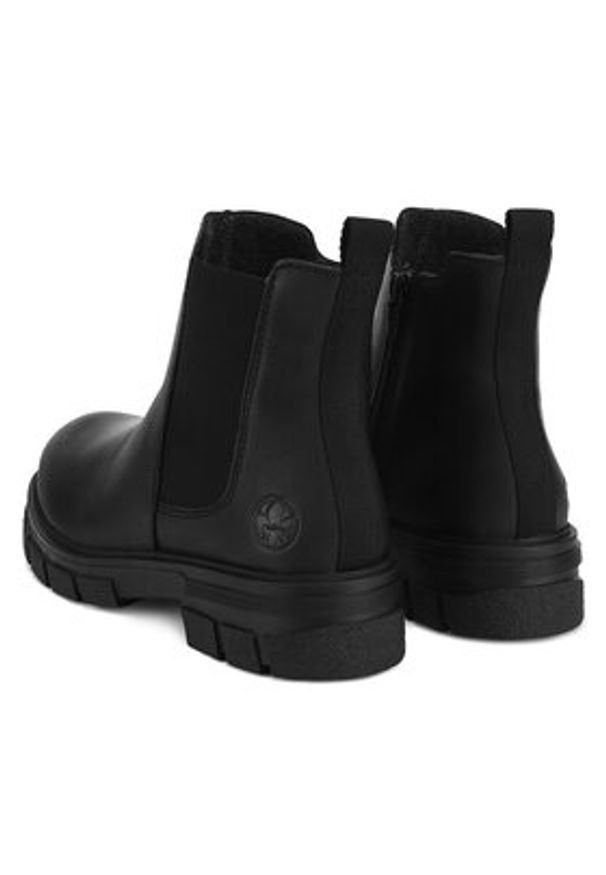 Rieker Botki Z9150-00 Czarny. Kolor: czarny. Materiał: skóra