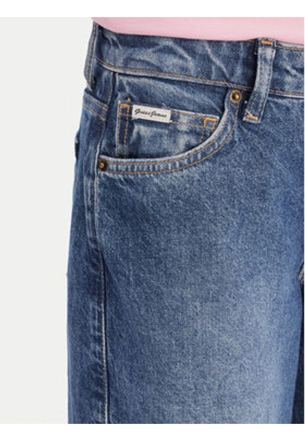 Guess Jeans Jeansy W5YA0Y D6333 Niebieski Wide Leg. Kolor: niebieski