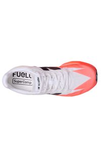 Buty męskie New Balance FuelCell SC Elite V5 MRCELLR5 – pomarańczowe. Kolor: pomarańczowy. Materiał: syntetyk, materiał. Szerokość cholewki: normalna. Sport: bieganie, fitness #3